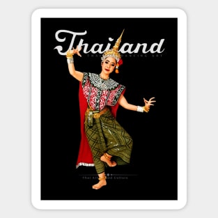 Traditional Thai Dancing Art Sticker